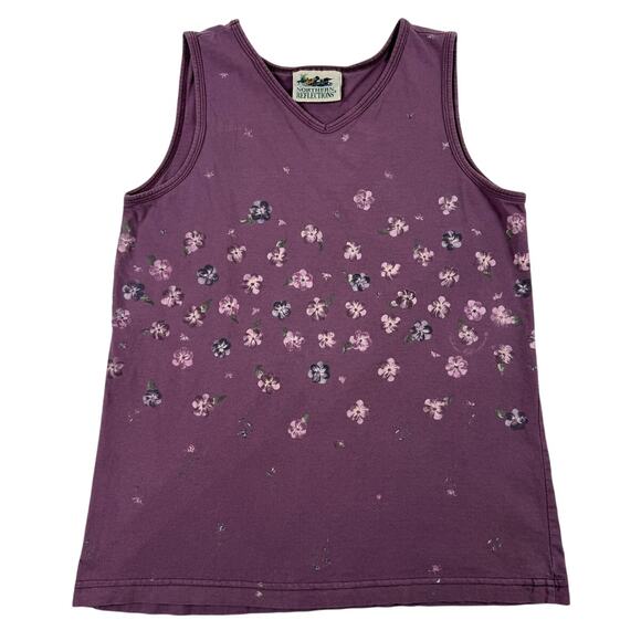 Vintage Nature Floral Northern Reflections Tank - Picture 1 of 7
